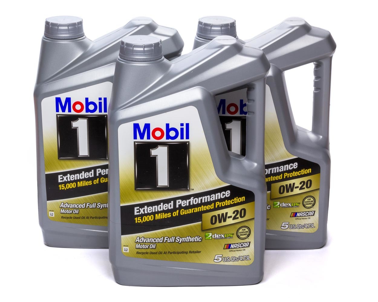 Mobil 1 Extended Performance Motor Oil 0W20 Synthetic 5 Quart Jug Case of 3