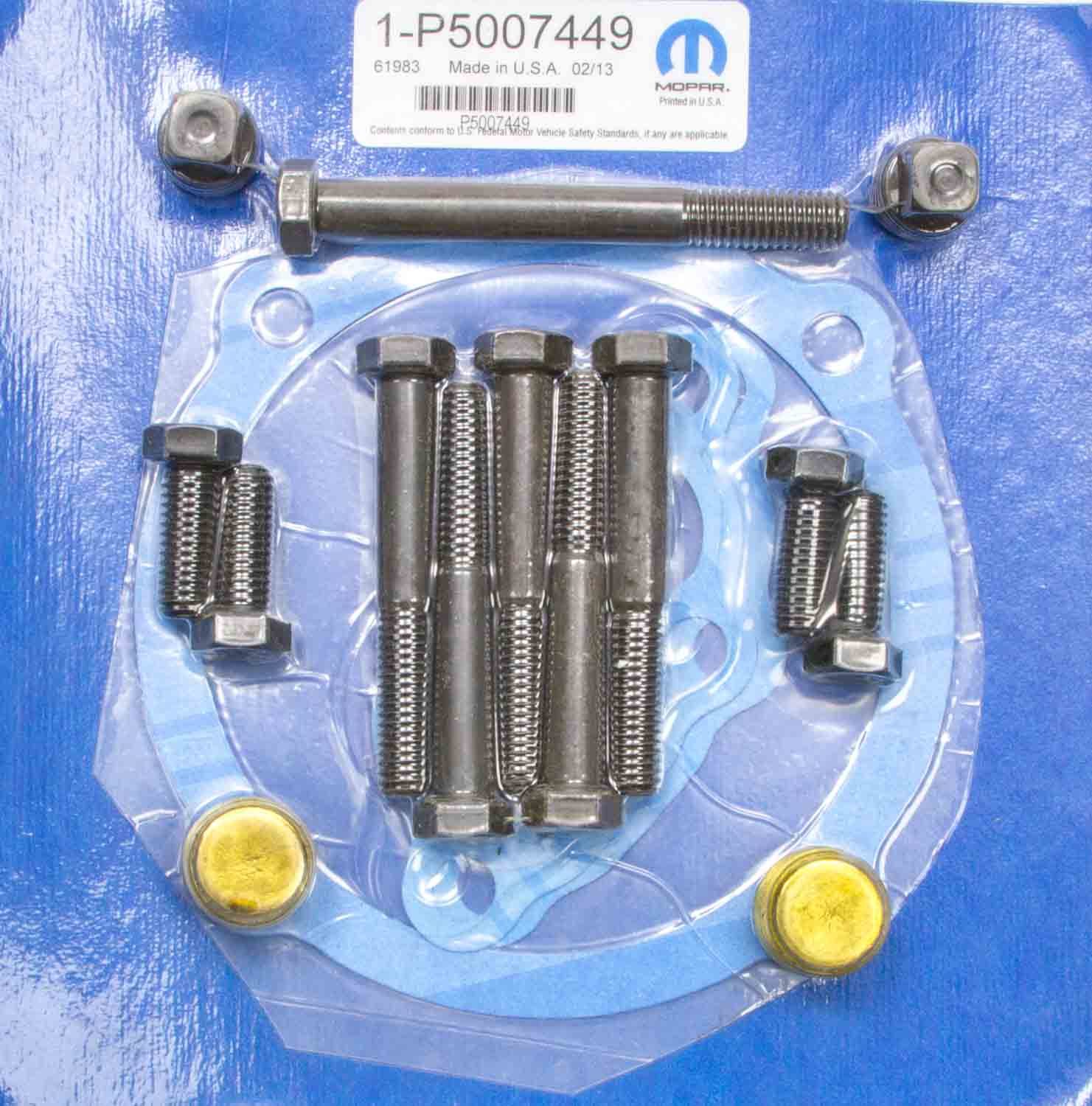 Mopar Performance P5007449 Water Pump Hardware, Bolts / Gaskets / Plugs, Mopar B / RB-Series, Kit