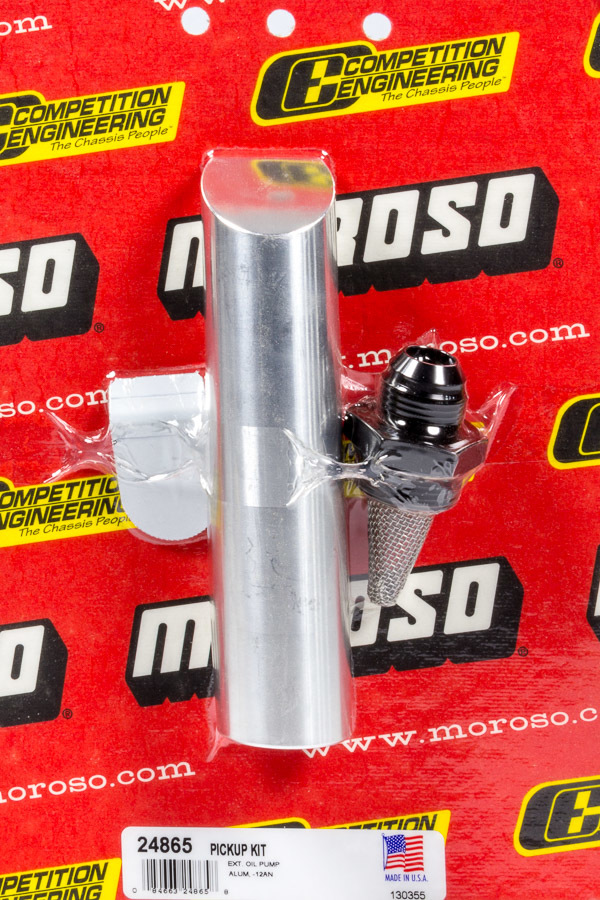 Moroso 24865 Oil Pump External Pickup, 12 AN, Billet Aluminu