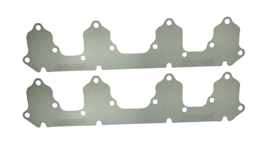 Moroso 25172 Exhaust Port Blockoff, 1-Piece, Aluminum, Natural, Ford FE-Series, Pair