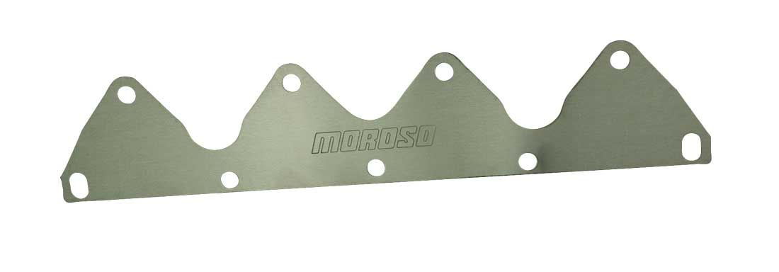 Moroso 25174 Exhaust Port Blockoff, 1-Piece, Aluminum, Natural, Honda B-Series, Pair