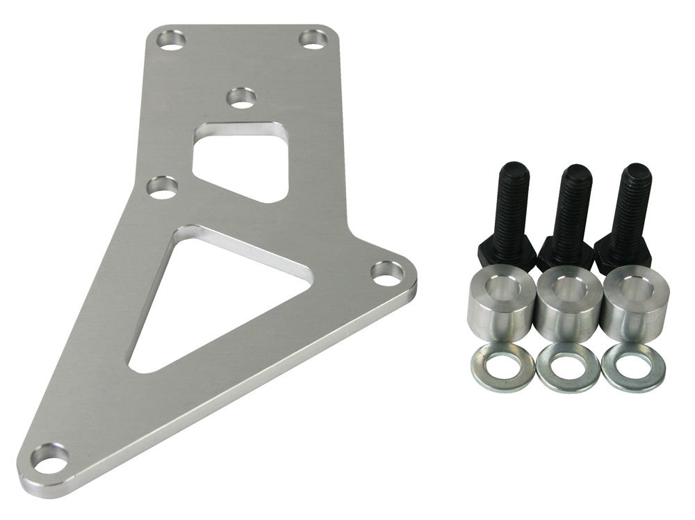 Moroso 63427 Thermostat Housing Bracket, Remote, 1/4 in Thick, Aluminum, GM LS-Series, Kit