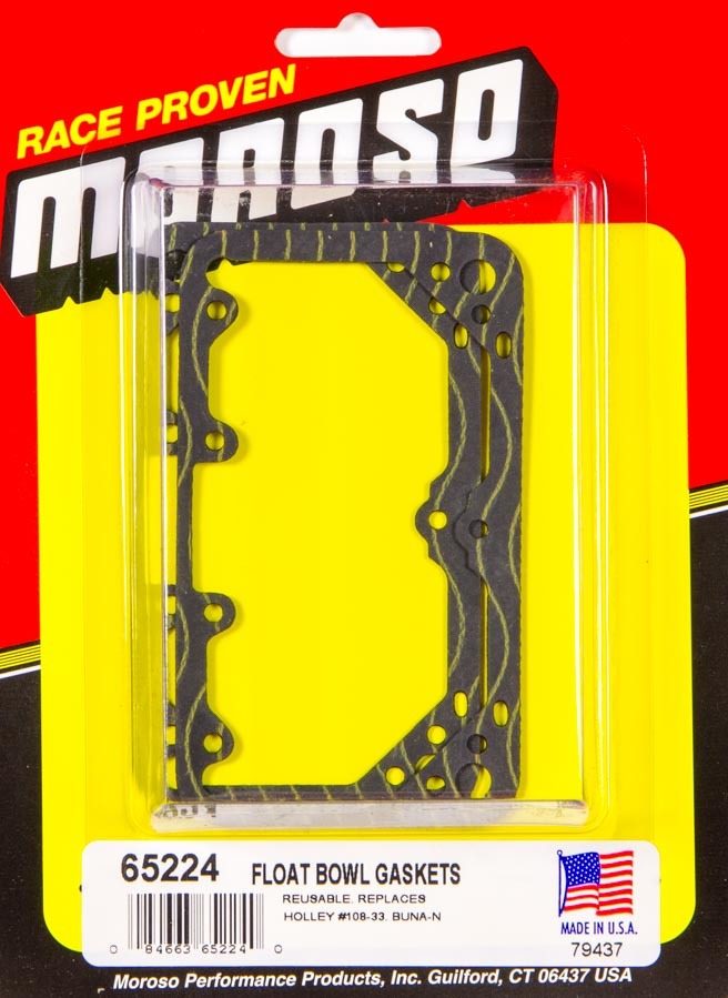 Moroso 65224 Fuel Bowl Gasket, Reusable, Rubber, 4150 / 4160