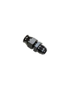 Moroso 65351 Fitting, Tube End, Straight, 8 AN Male to 1/2 in Tubing, Aluminum, Black Anodized, Each
