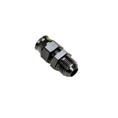 Moroso 65352 Fitting, Tube End, Straight, 10 AN Male to 5/8 in Tubing, Aluminum, Black Anodized, Each