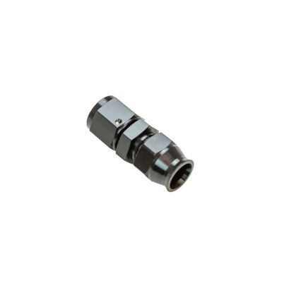 Moroso 65355 Fitting, Tube End, Straight, 10 AN Female to 5/8 in Tubing, Aluminum, Black Anodized, Each