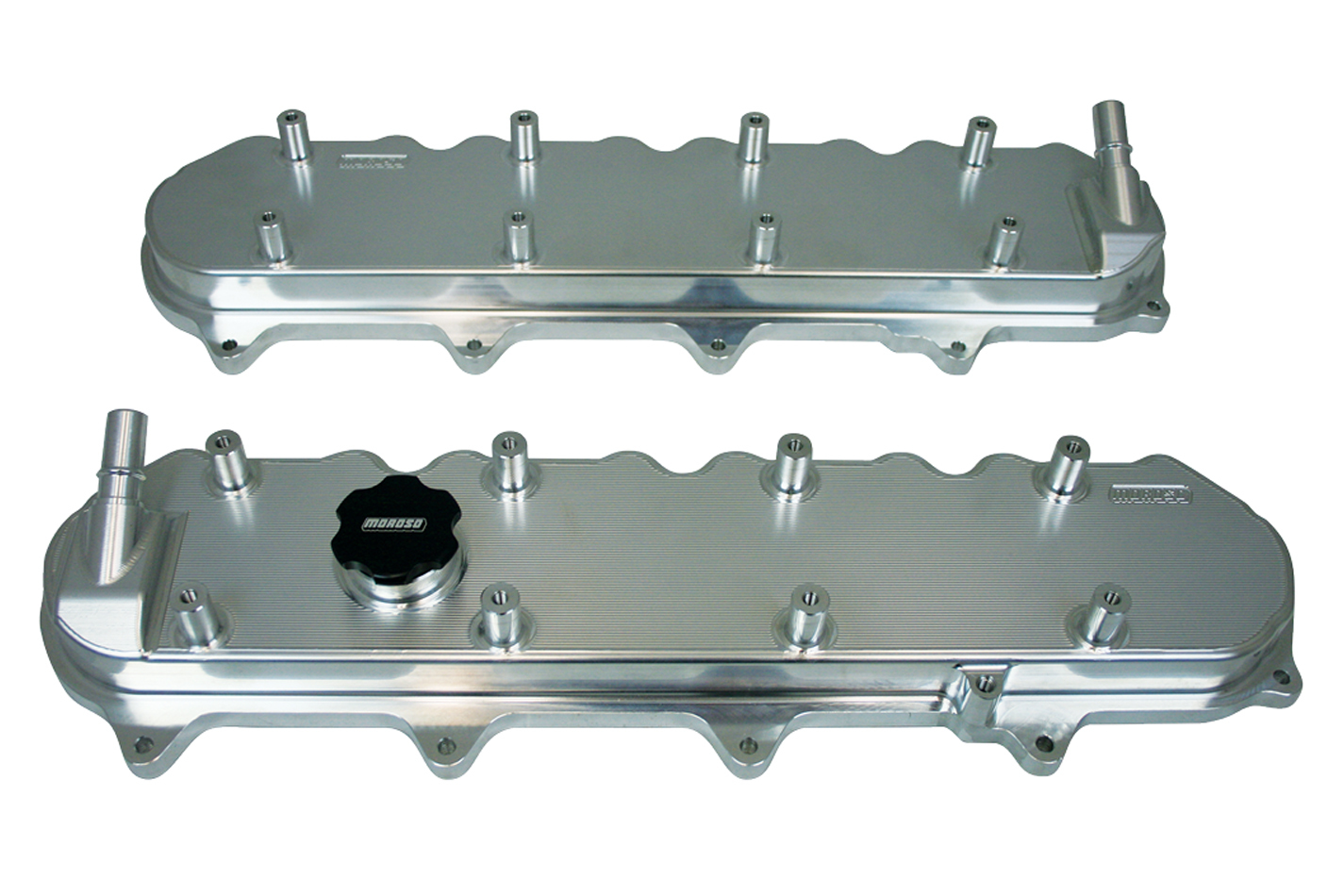 Moroso GM LT1/LT4/L86 Valve Cover - Oil Fill & PCV Ports on Each Cover - Billet Aluminum - Pair thumbnail 3