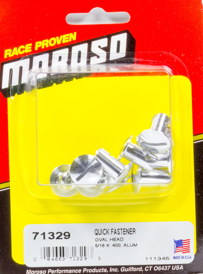 MOROSO 71274 Oval Head Quick Fastener 7//16 x .400
