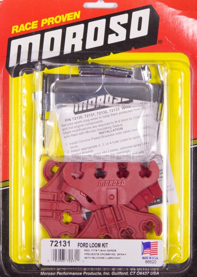 Moroso 72131 Spark Plug Wire Loom, Valve Cover Mount, 79 mm