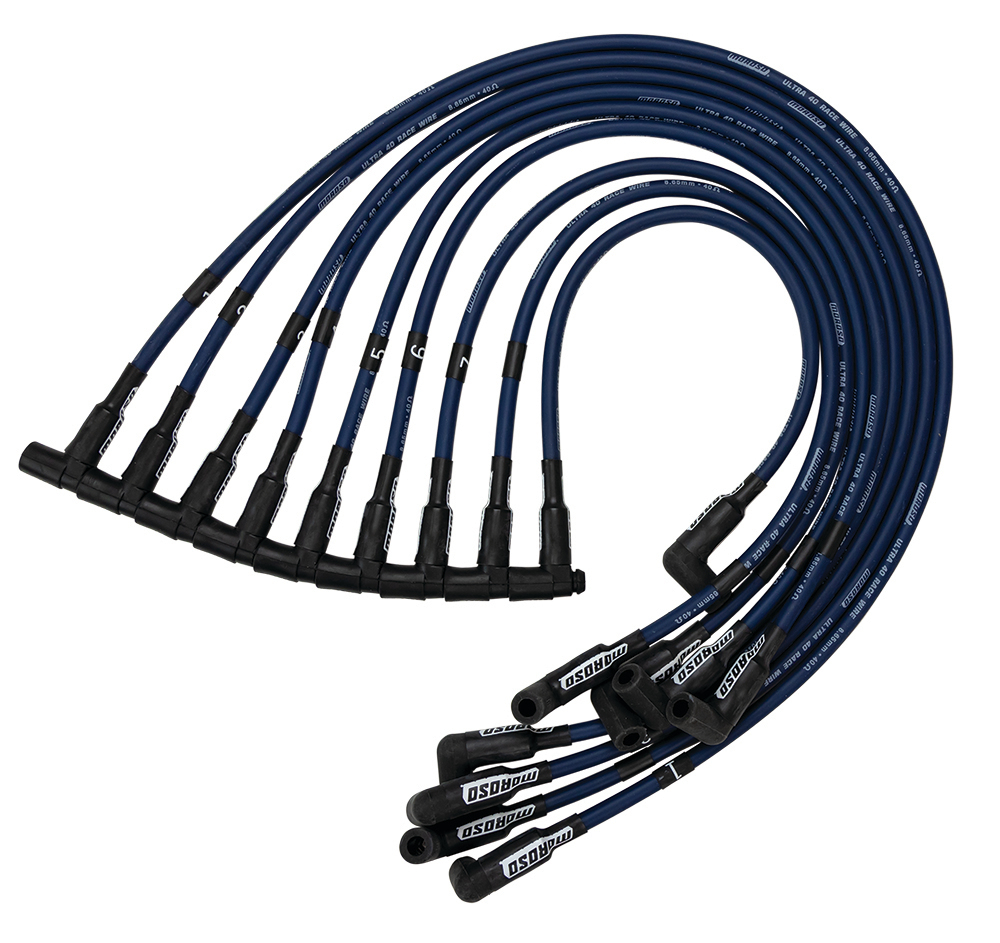 Ultra 40 Plug Wire Set SBC Sprint Car Blue