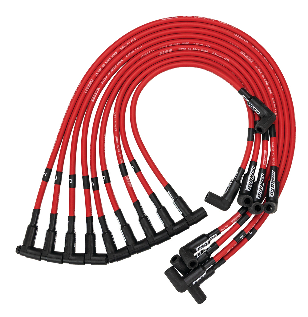 Ultra 40 Plug Wire Set SBC Sprint Car Red