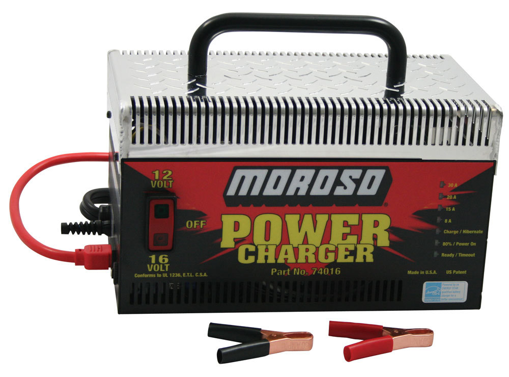 Moroso 74016 Battery Charger, 30 amp, Dual Voltage, Charges