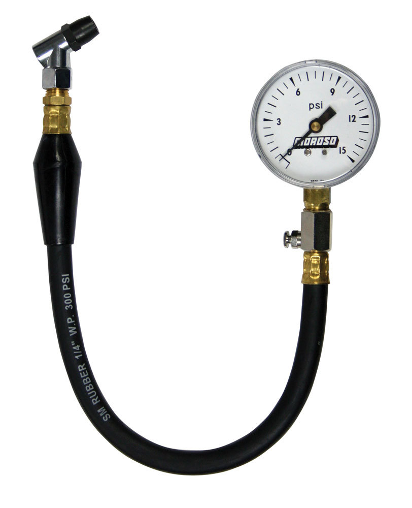 Tire Pressure Gauge 0-15 psi 2-5/8 Inch