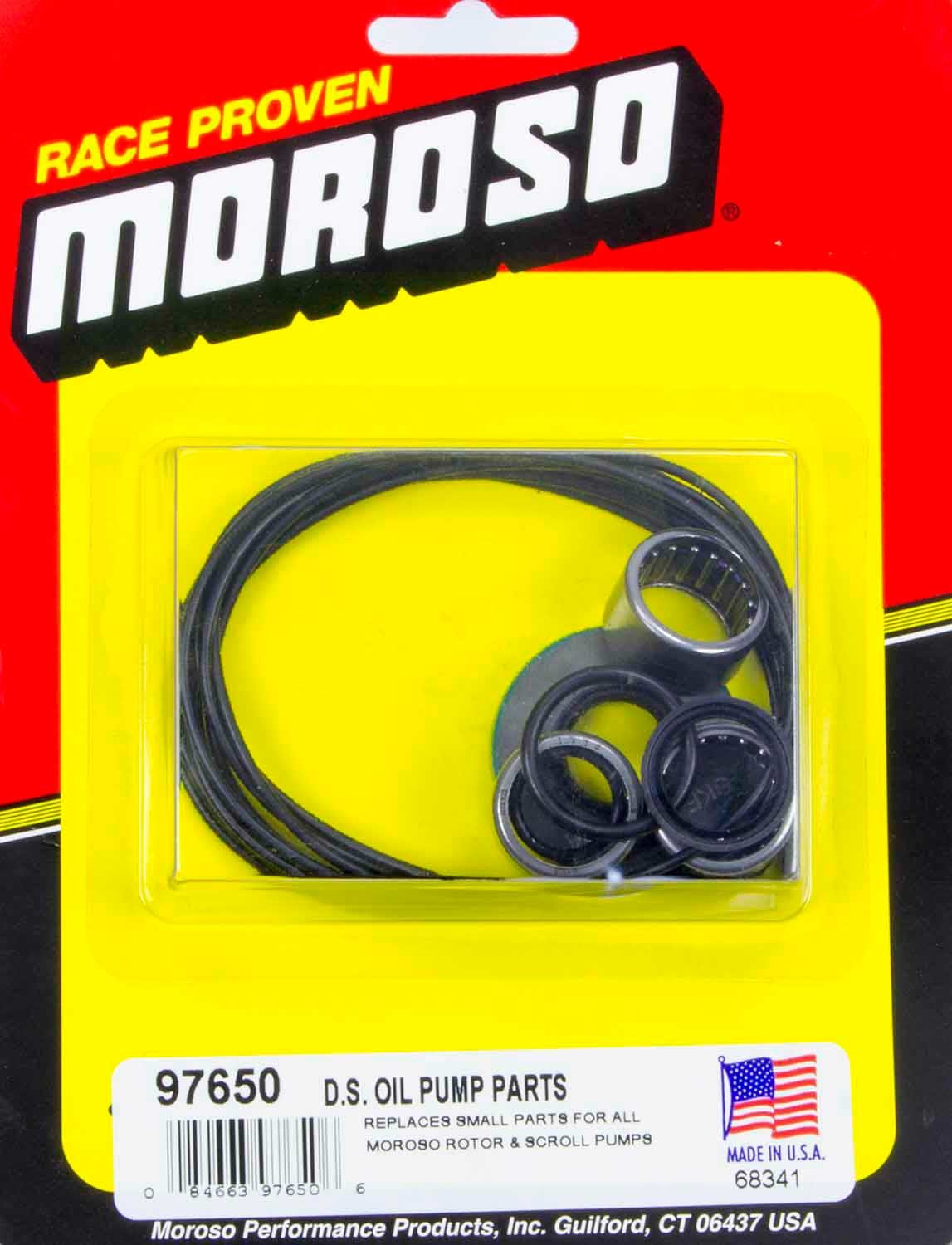 Moroso 97650 Oil Pump Rebuild Kit, O-Rings, Bearings, Front Seal, Moroso Style Dry Sump Pumps, Kit