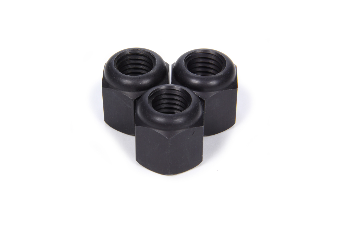 MPD Racing 12400 Lug Nut, 5/8-11 in Right Hand Thread, Aluminum, Black Anodized, 6 Pin Sprint Car, Set of 3