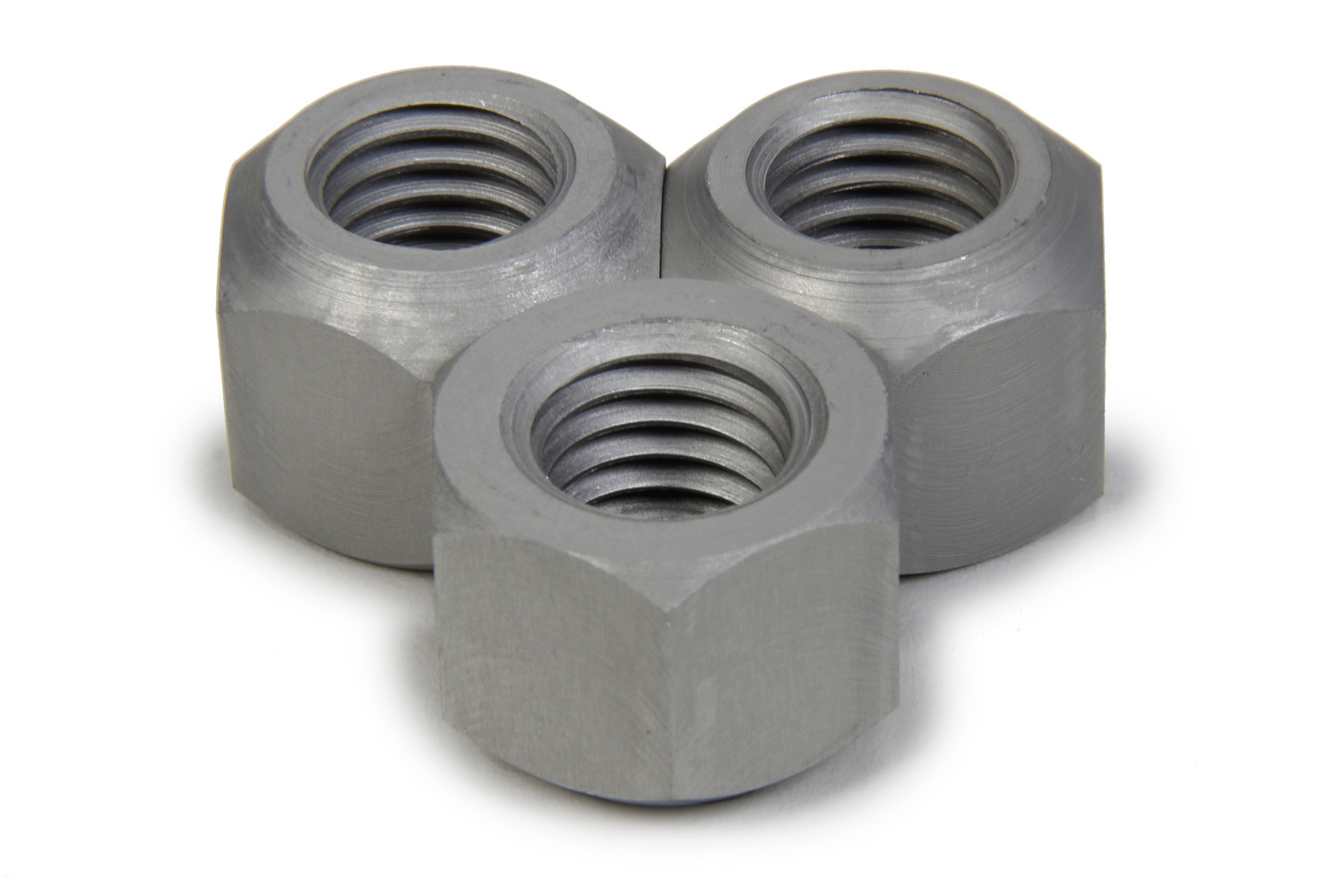 MPD Racing 17015 Lug Nut, 5/8 in Right Hand Thread, Aluminum, Natural, 6 Pin Sprint Car, Set of 3