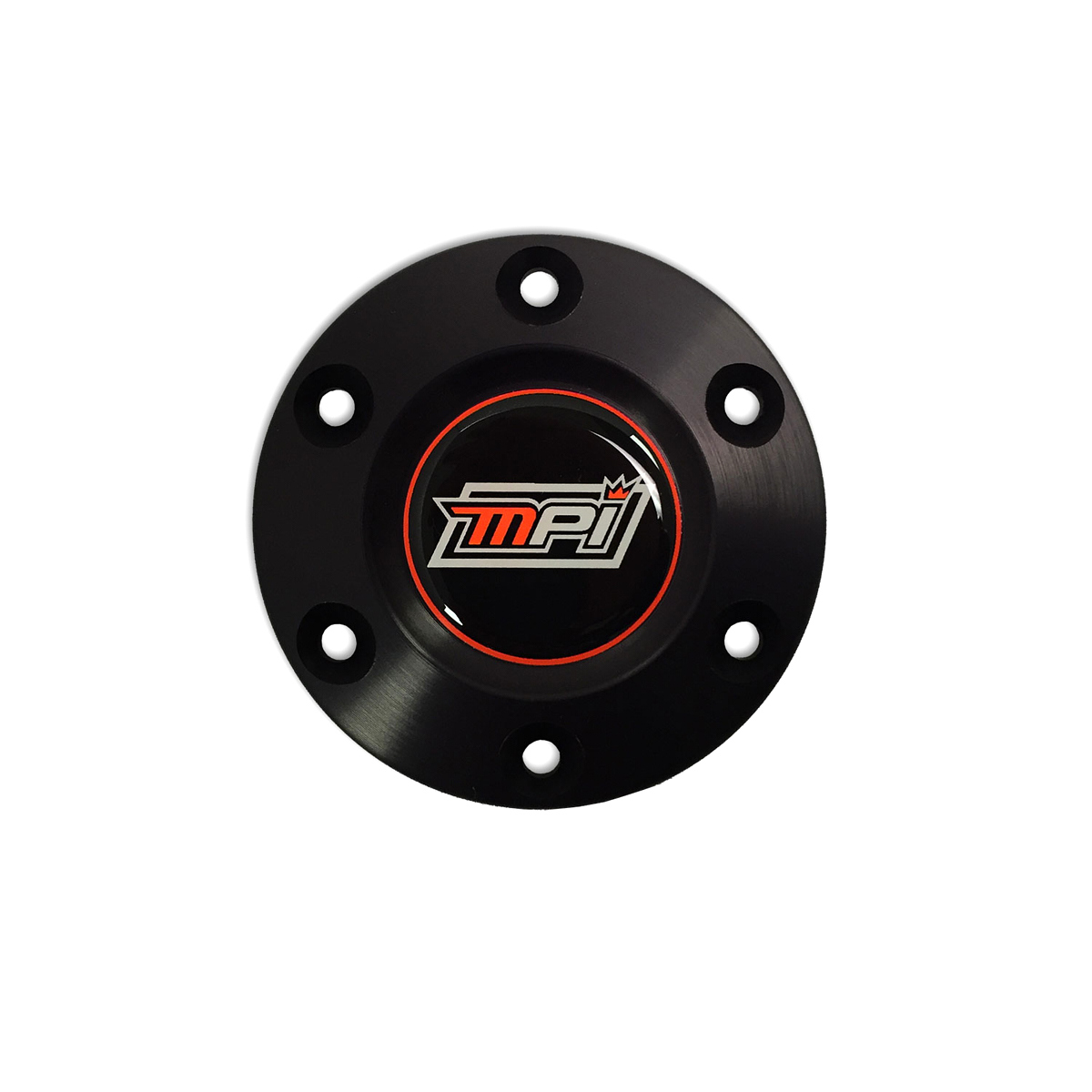 MPI USA MPI-A-CHC Steering Wheel Center Cap, Aluminum, Black Anodized, MPI 6-Bolt Steering Wheels, Each