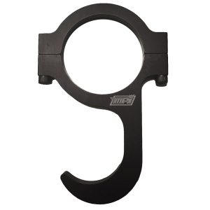 MPI USA MPI-A-SWH Steering Wheel Hook, Clamp-On, Aluminum, Black Anodized, 1-3/4 in OD Tube, Each