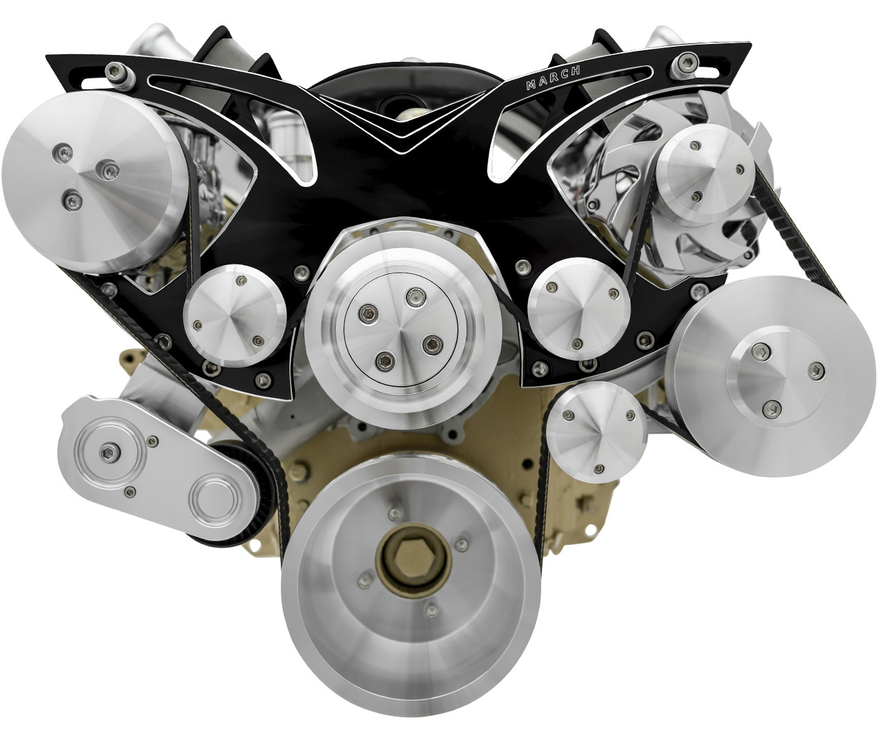 Pulley Kit - 6-Rib Serpentine - Oldsmobile V8 - Kit