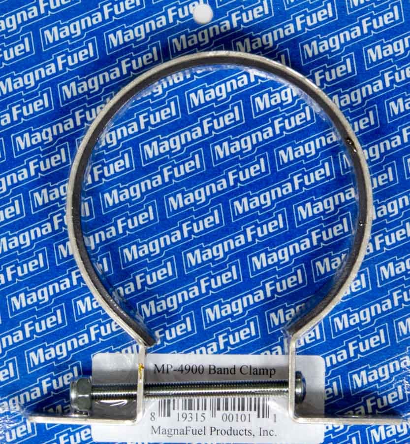 Magnafuel MP-4900 Fuel Pump Bracket Kit, Clamp-On, Vibration Dampening, Steel, Chrome, Magnafuel 500 and 300 Series Pumps, Kit