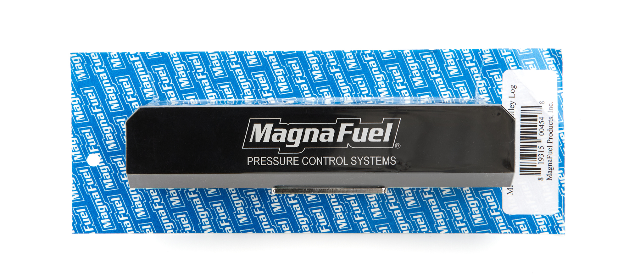 Magnafuel MP-7610-04-BLK Fuel Block, Two 10 AN Female O-Ring Ports, Four 8 AN Female O-Ring Ports, Aluminum, Black Anodized, Each