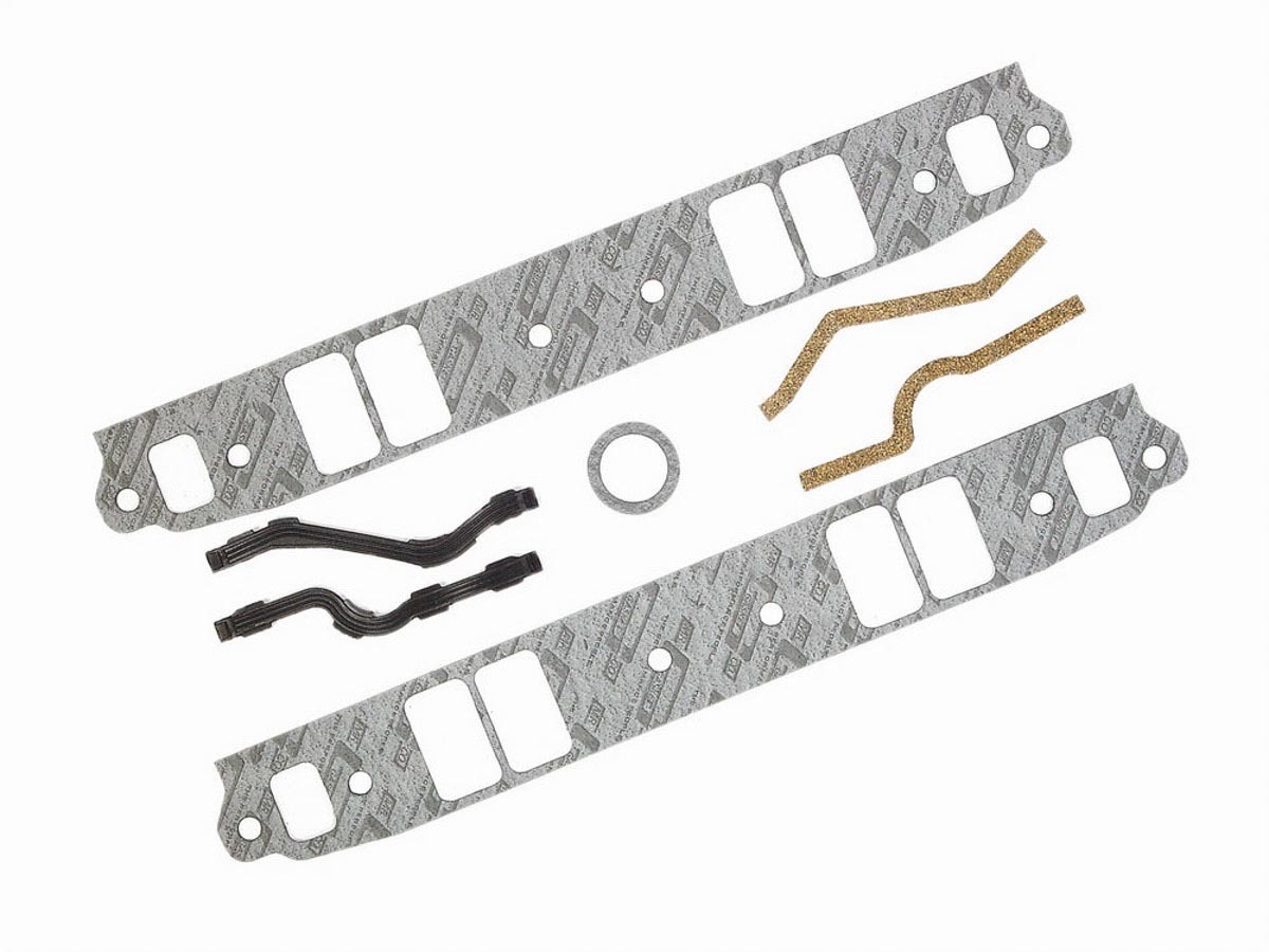 Mr. Gasket 102G Intake Manifold Gasket, Performance, 0.060 in Thick, 1.310 x 2.190 in Rectangular Port, Composite, Small Block Chevy, Kit