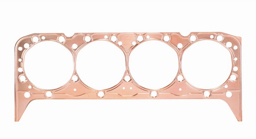 Mr. Gasket 1052G Cylinder Head Gasket, 4.140 in Bore, 0.020 in Compression Thickness, Copper, Small Block Chevy, Each