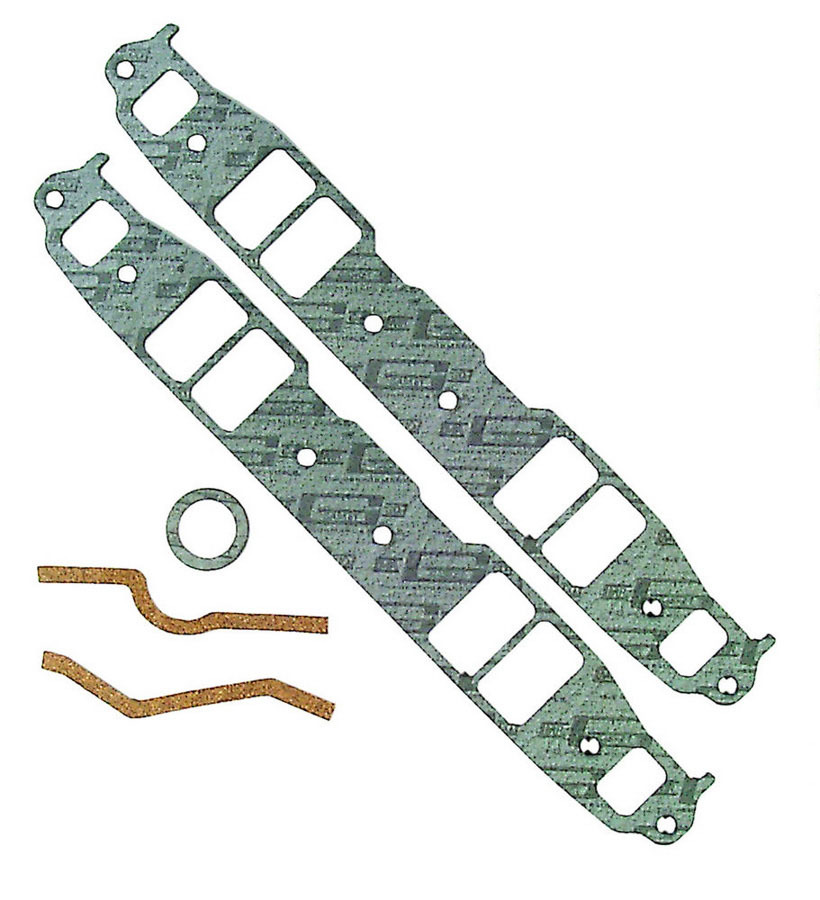 Mr. Gasket 106 Intake Manifold Gasket, Performance, 0.120 in Thick, 1.310 x 2.100 in Rectangular Port, Composite, Small Block Chevy, Kit