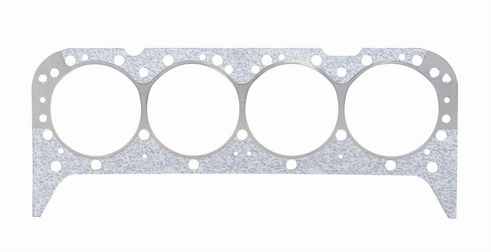Mr. Gasket 1134G Cylinder Head Gasket, 4.130 in Bore, 0.028 in Compression Thickness, Rubber Coated, Steel Core Graphite, Small Block Chevy, Each