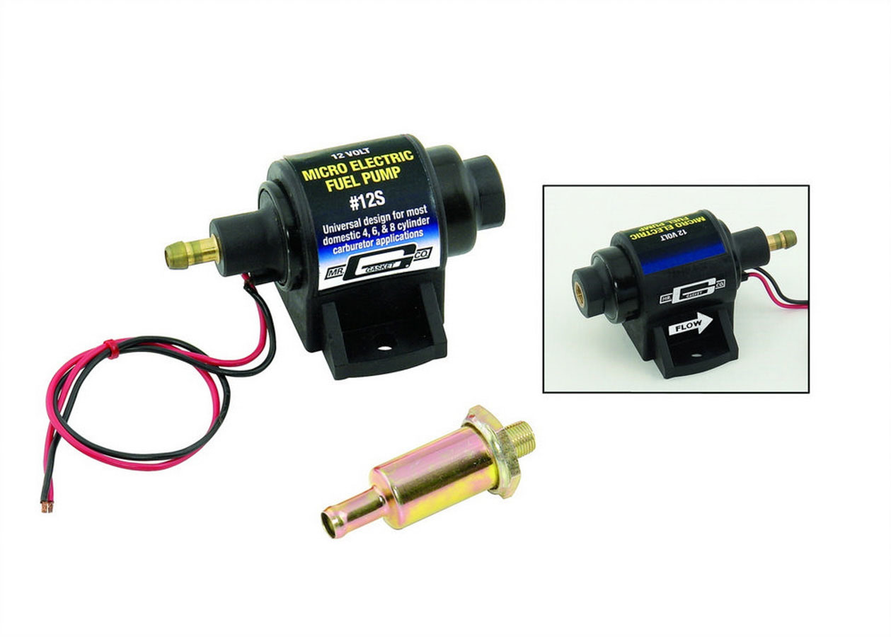MR. GASKET — MR. GASKET Universal Electric Fuel Pump 4-7psi 35gph