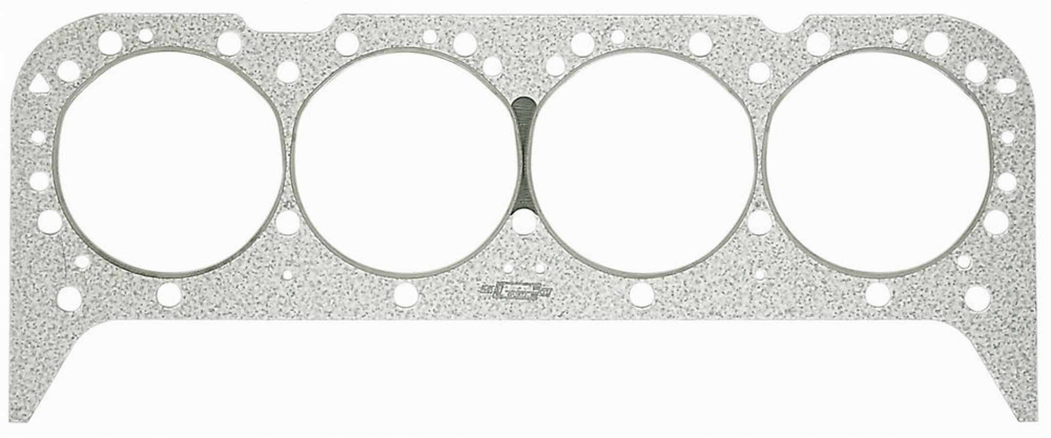 Mr. Gasket 5800G Cylinder Head Gasket, Ultra-Seal, 4.130 in Bore, 0.038 in Compression Thickness, Rubber Coated Graphite, Small Block Chevy, Each