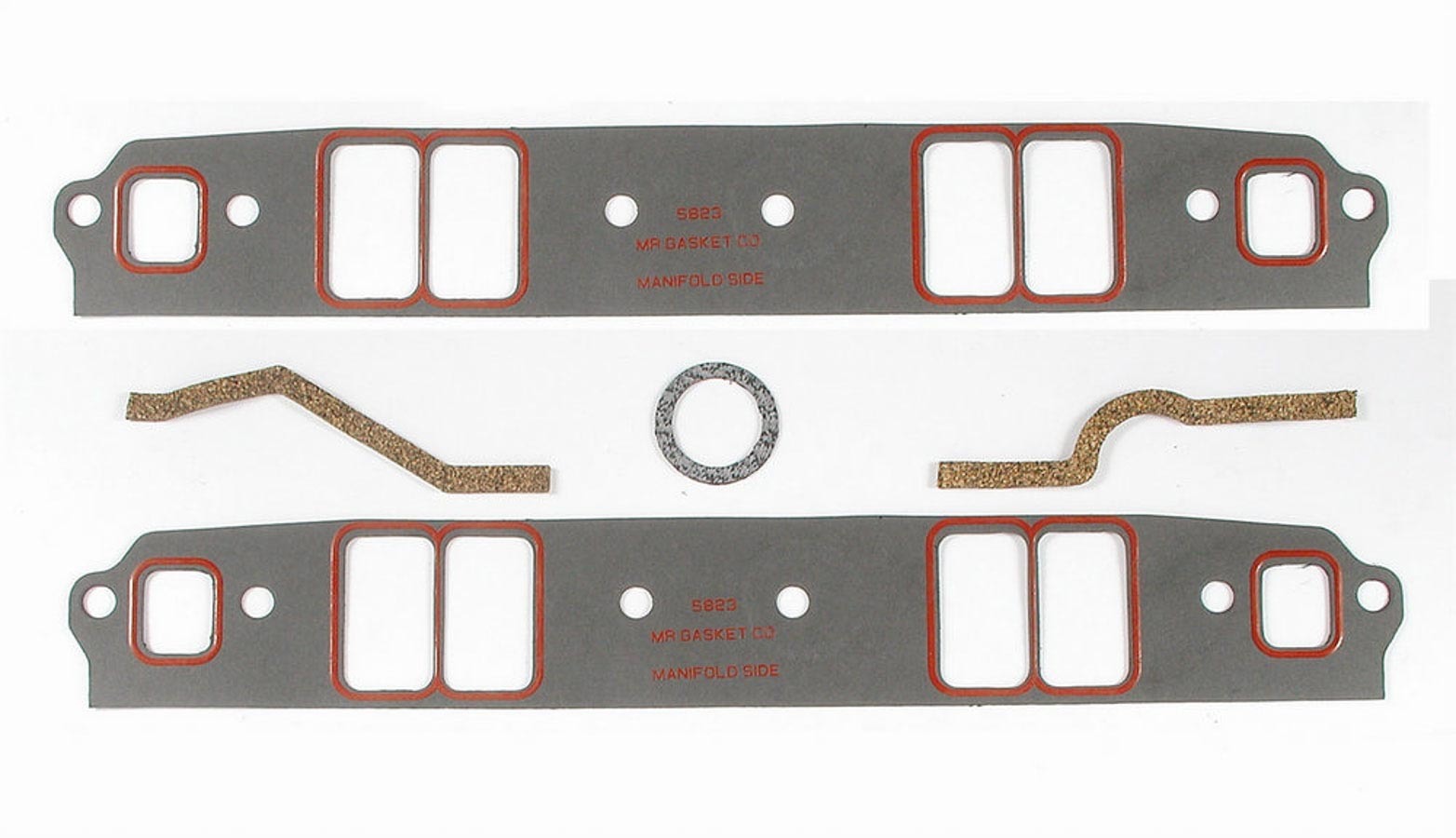 Mr Gasket 5823 - Intake Manifold Gasket, Ultra-Seal, 0.060 in Thick, Composite, 1.310 x 2.310 in Rectangular Port, Small Block Chevy, Kit