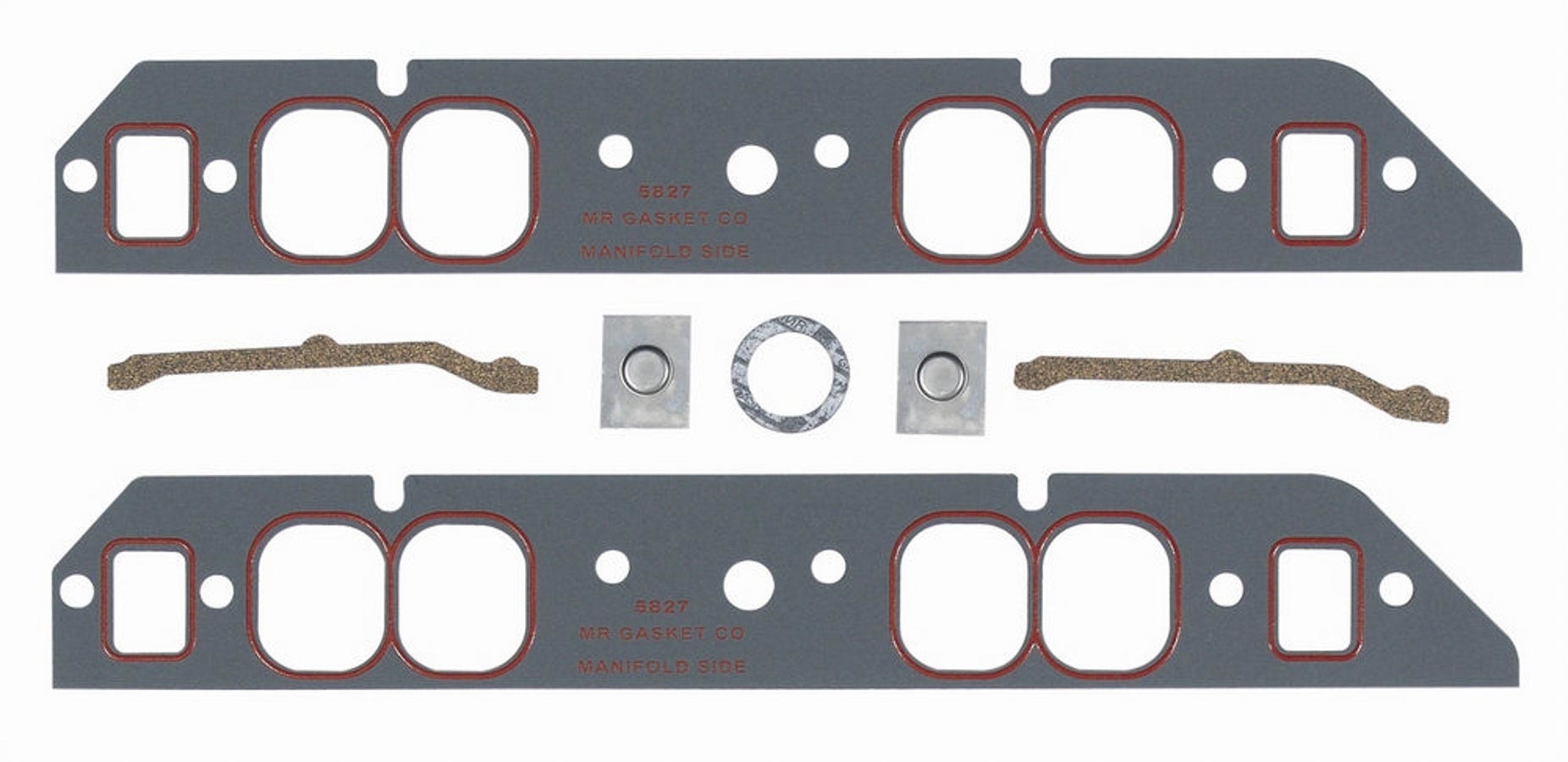 Mr Gasket 5827 - Intake Manifold Gasket, Ultra-Seal, 0.060 in Thick, Composite, 1.750 x 2.160 in Oval Port, Big Block Chevy, Kit
