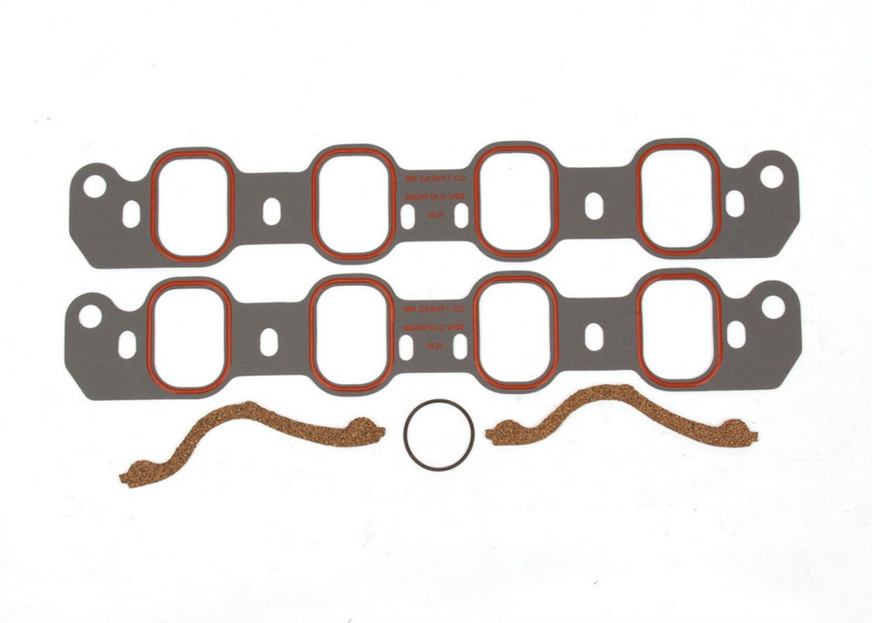 Mr Gasket 5836 - Intake Manifold Gasket, Ultra-Seal, 0.060 in Thick, Composite, 2.660 x 1.830 in Rectangular Port, Ford Cleveland / Modified, Kit
