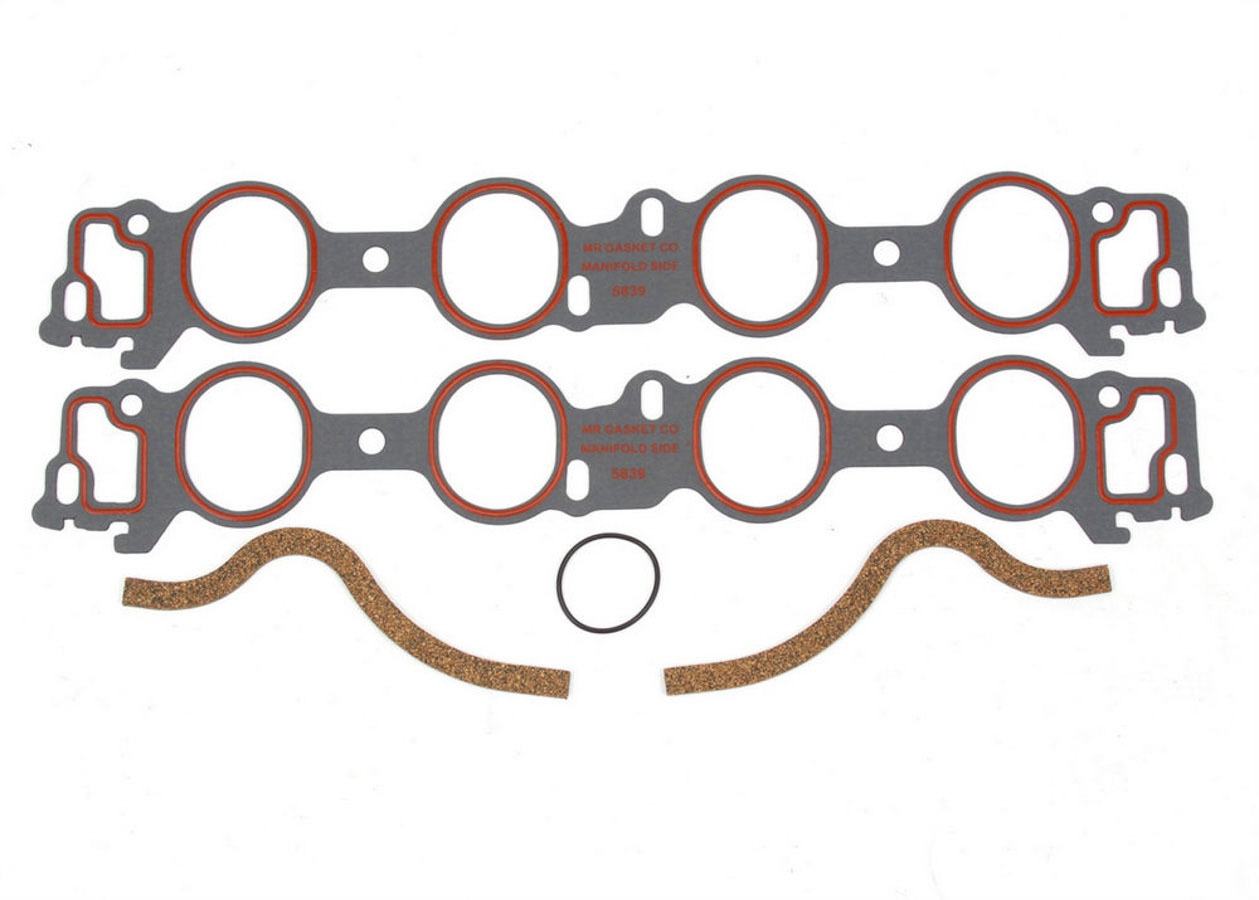 Mr Gasket 5839 - Intake Manifold Gasket, Ultra-Seal, 0.060 in Thick, Composite, 2.230 x 2.600 in Oval Port, Big Block Ford, Kit
