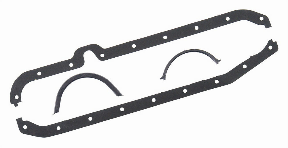 Mr Gasket 5882 - Oil Pan Gasket, Ultra-Seal, Multi-Piece, Rubber Coated Fiber, Small Block Chevy, Kit