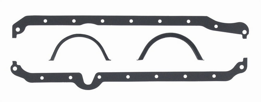 Mr Gasket 5885 - Oil Pan Gasket, Ultra-Seal, Multi-Piece, Rubber Coated Fiber, Small Block Chevy, Kit