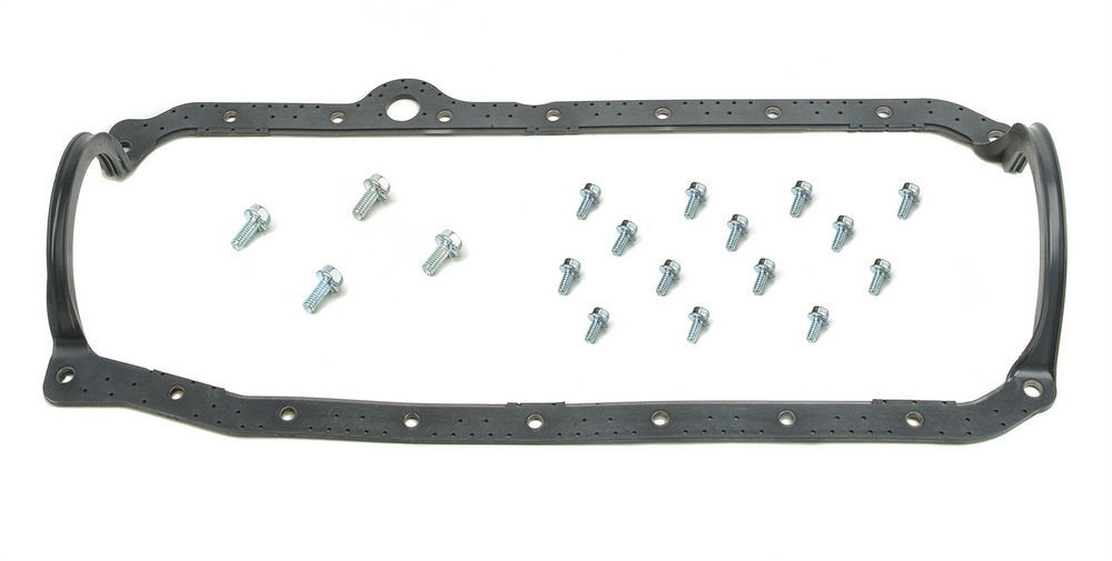 Mr Gasket 6561 - Oil Pan Gasket, 0.093 in Thick, 1 Piece, Plastic Core Rubber, Small Block Chevy, Kit