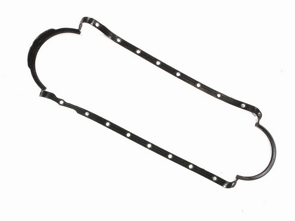 Mr. Gasket 6664G Oil Pan Gasket, Molded Rubber, 1-Piece, Rubber, Big Block Chevy, Each