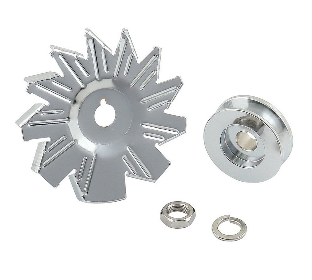 Chrome Alt Fan & Pulley 