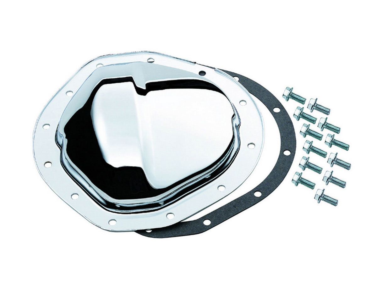 Mr. Gasket 9895 Differential Cover, Gasket / Fasteners included, Steel, Chrome, Truck, GM 12-Bolt, Each
