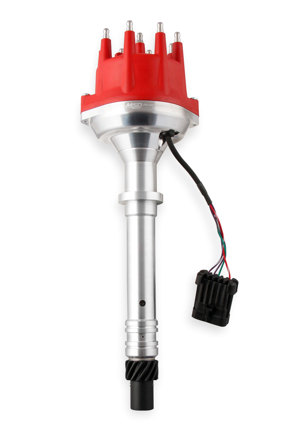 MSD Ignition 2375MSD Distributor, Pro-Billet, Ready-To-Run, Magnetic Pickup, HEI Style Terminal, Electronic Advance, Red, Chevy V8, Each