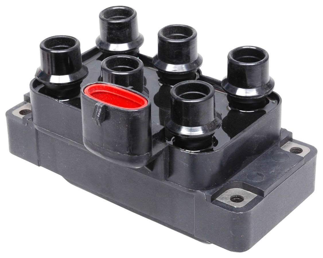 MSD Ignition 5528 Ignition Coil Pack, Street Fire, Female Socket, Black, Ford 6-Tower, Each