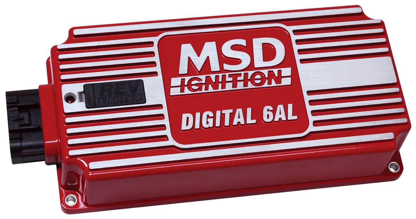 MSD Ignition 6425 Ignition Box, Digital 6AL, Digital, CD Ignition, Multi-Spark, 45000V, Soft Touch Rev Limiter, Each