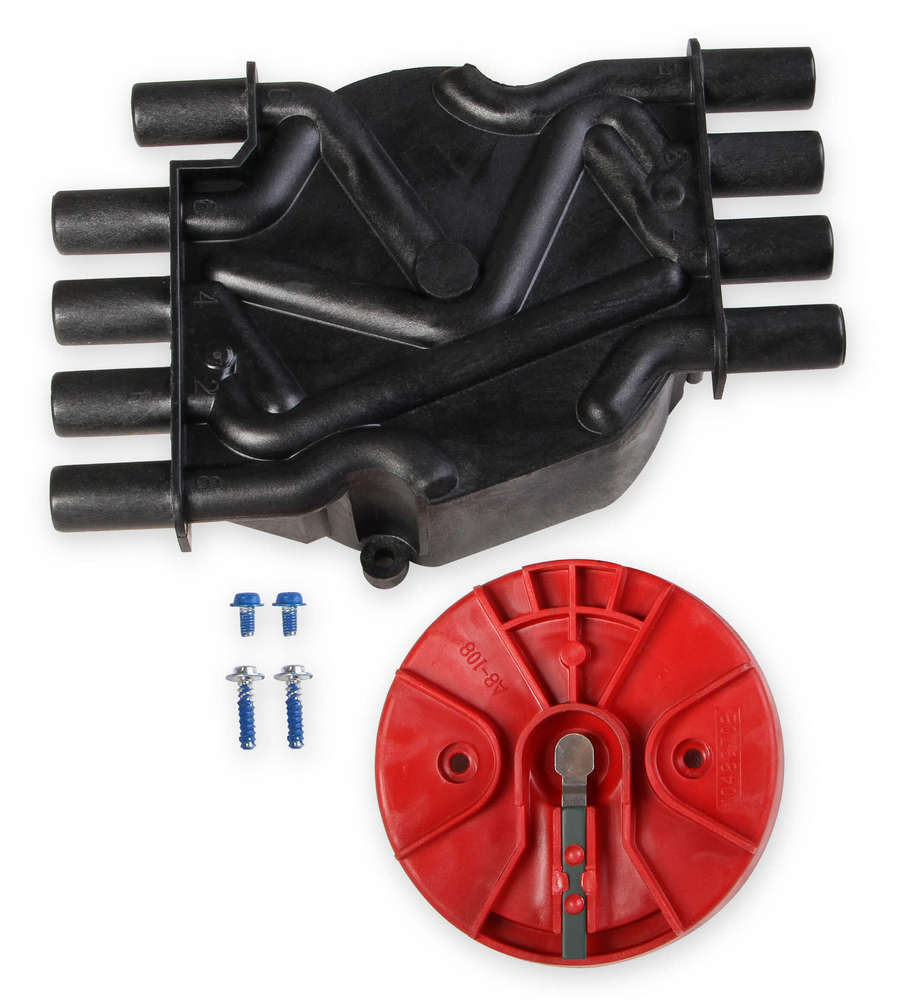 Cap/Rotor Kit - GM V8 Vortec Distributor Black