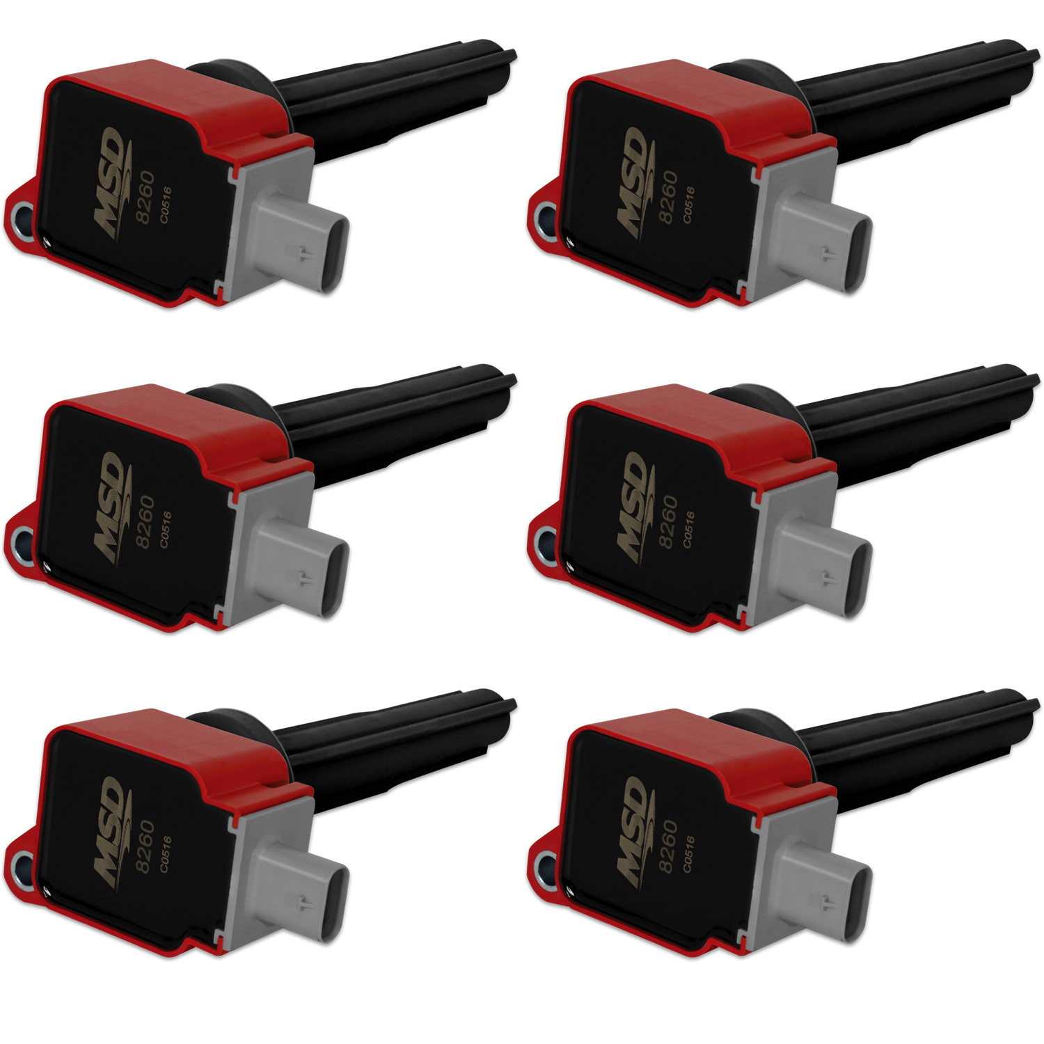 Coils 6pk Ford Eco-Boost 2.7 V6   Red   -82606 