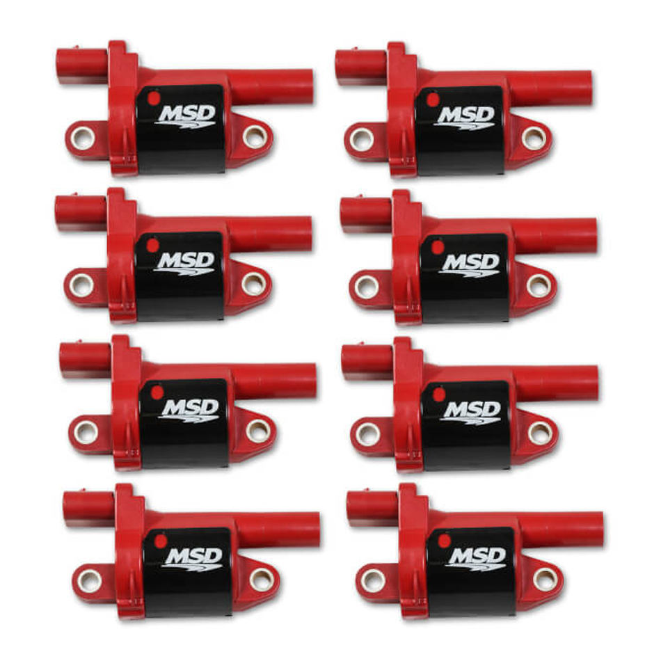 MSD IGNITION — MSD IGNITION Coil Red Round GM V8 2014-Up 8pk