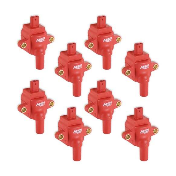 MSD IGNITION — MSD IGNITION Coil Ford Godzilla 7.3L 8-Pack Red
