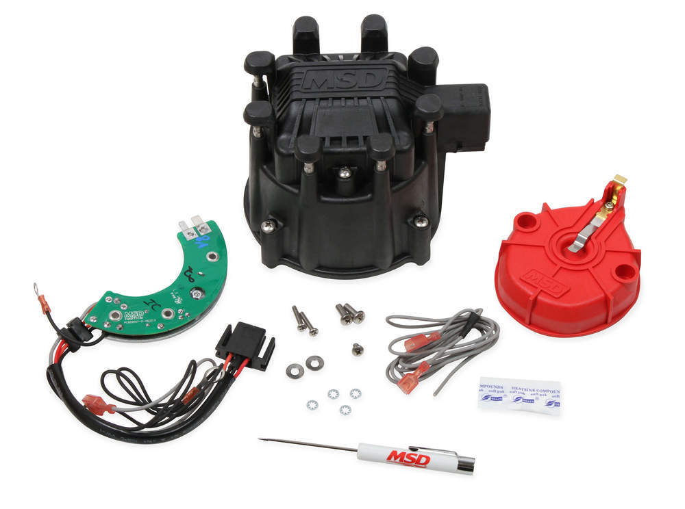 MSD Ignition 85013 Ignition Conversion Kit, Ultimate HEI Kit, Heat Digital HEI Module, HEI Coil, Heavy Duty Cap / Rotor, HEI Coil Cover, Kit