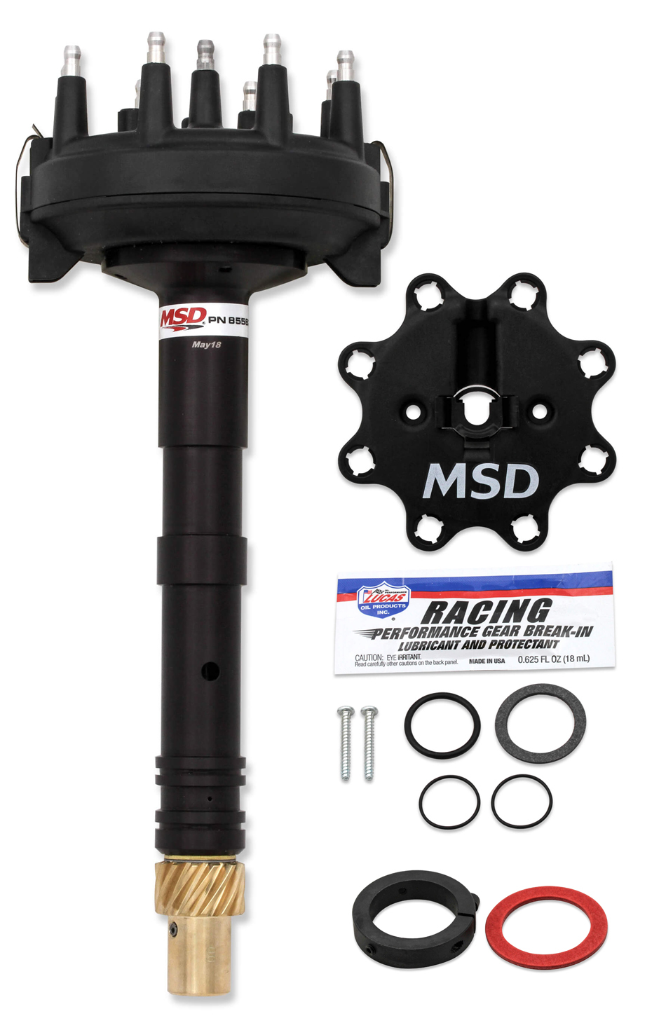 MSD IGNITION — MSD IGNITION BBC L/P Crank Trigger Distributor - Black